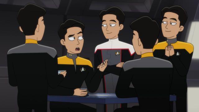 Coverage of episode 9, season 5 of Lower Decks streaming on Paramount+, 2024. Photo credit: Paramount+.
