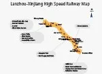 Lanzhou-Xinjiang High Speed Railway Map
